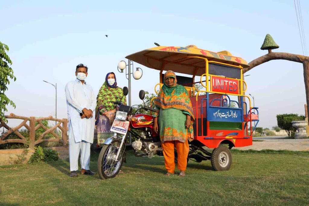 Rickshaw provided for livelihood support